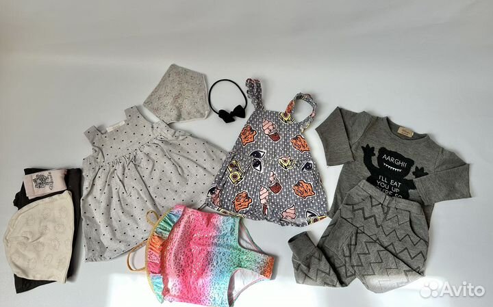 Платье H&M, повязка, нагрудник