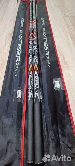 Удочка телескопическая удилище kaida black tiger