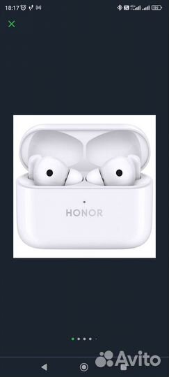 Беспроводные наушники honor earbuds 2 lite
