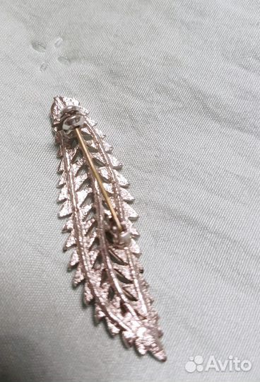 Брошь СССР папоротник