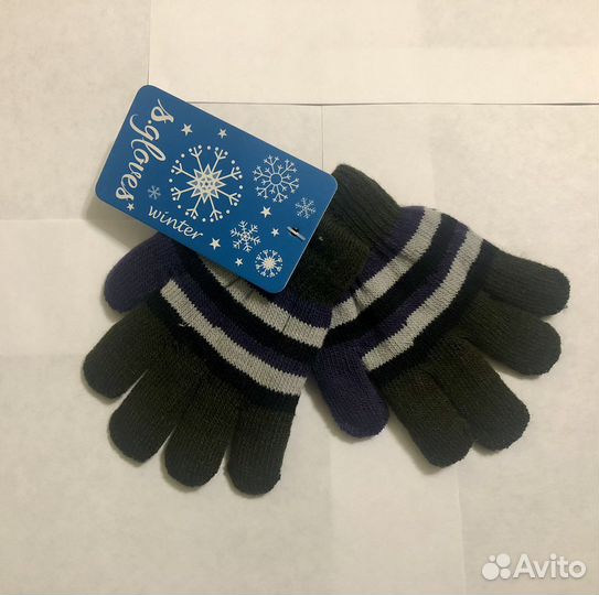 Перчатки детские 3-4года новые