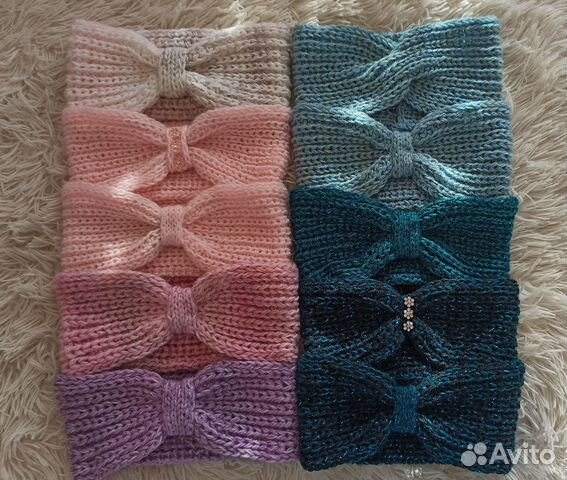 Вязаная повязка на голову