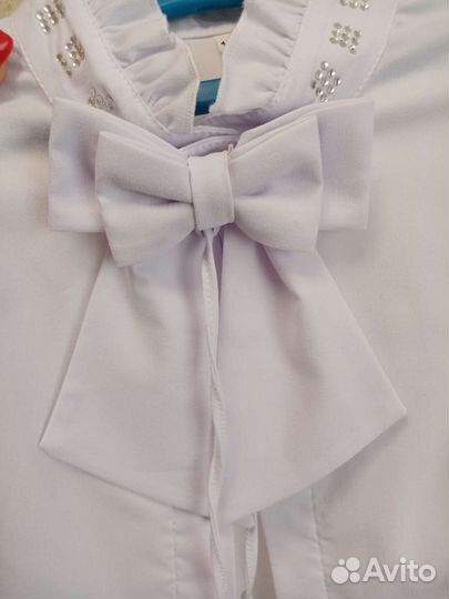 Блузка белая для девочек