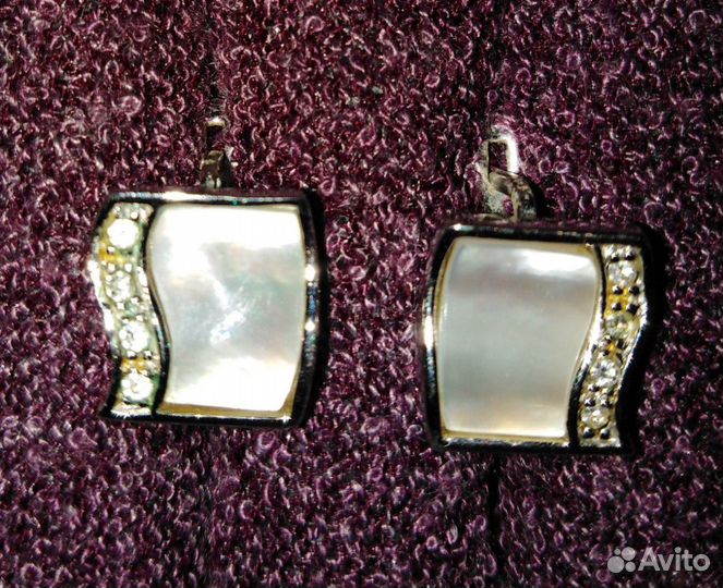 Серьги серебро