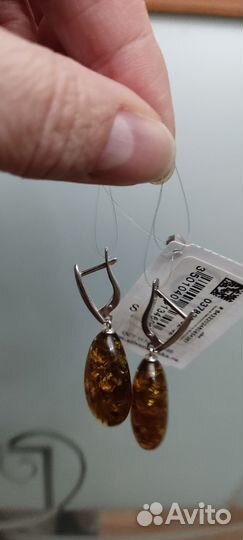 Серьги серебро