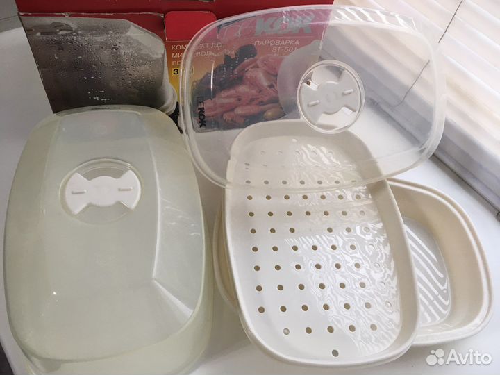 Пароварка dekok для микроволновки новая