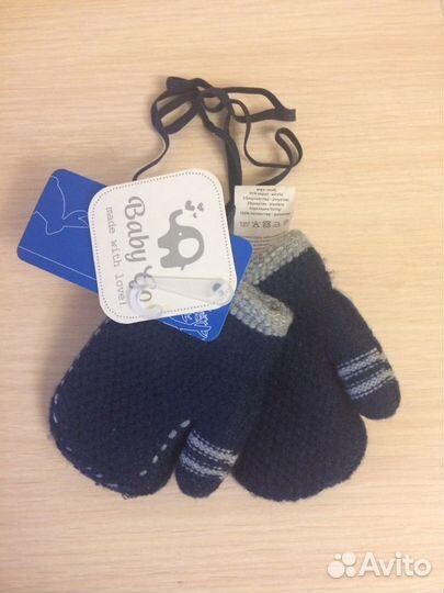 Новые Варежки на искуств.меху 12 размер