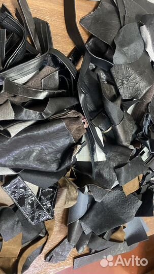 Изделия и кусочки натуральной кожи