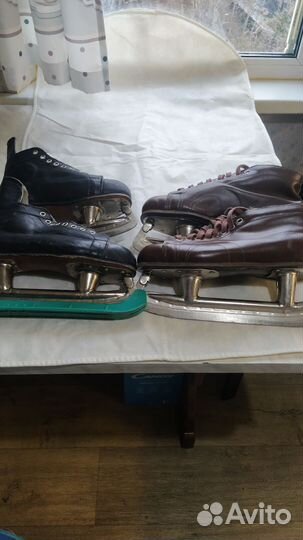 Коньки хоккейные из СССР, ретро