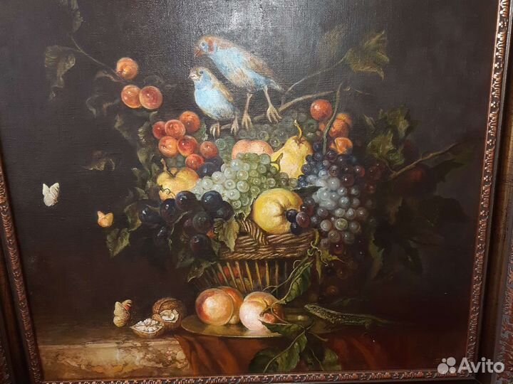 Картина холст, масло. Старинная. Антиквариат