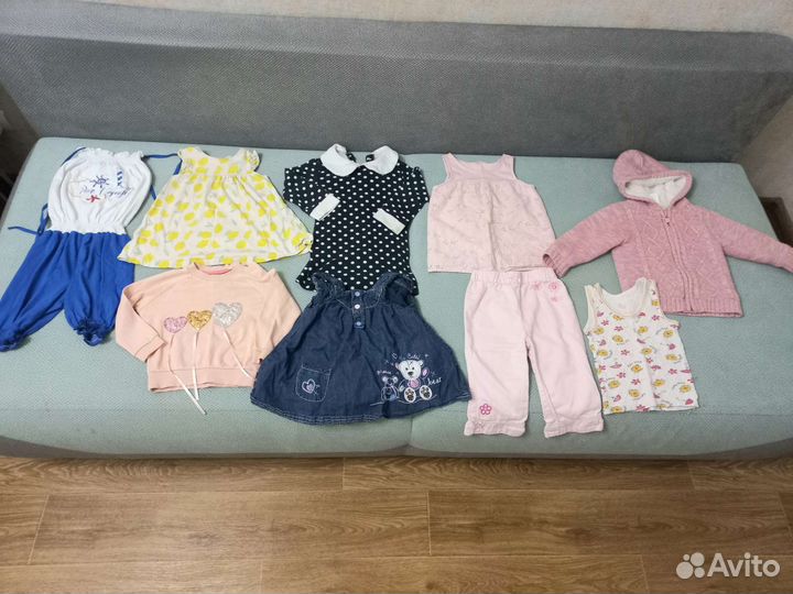Вещи на девочку пакетом 74-80-86