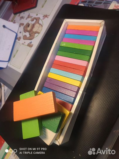 Кубики деревянные томик 28шт