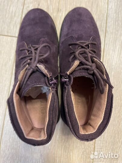 Ботинки для девочки Kotofey 35 замшевые фиолетовые