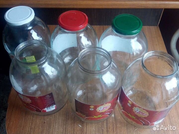 Десять банок на 3литра