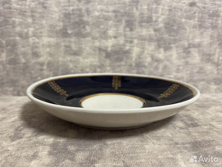 Тарелка кобальт Добружский фарфоровый завод