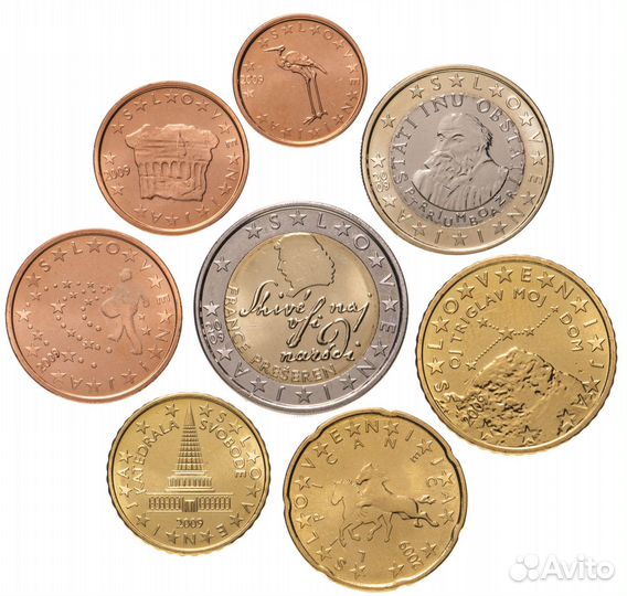 Евро монеты Словении