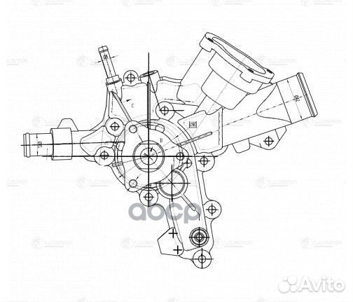 Насос водяной для ам Opel Astra H (04),Corsa D