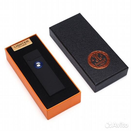 Зажигалка электронная USB чёрная