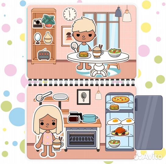 Тока Бока Домик книжка на липучках