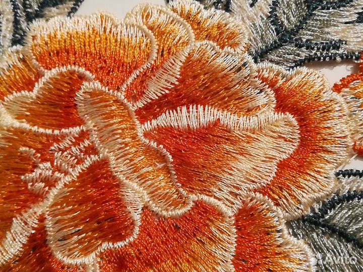 Аппликация китайская вышивка 30х22 24х15