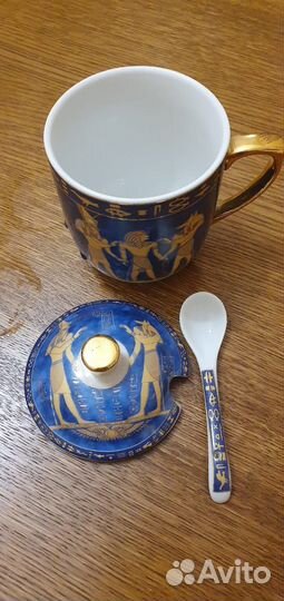 Кружка заварочная с крышкой керамическая