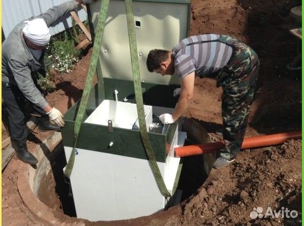 Септик без откачки от производителя + монтаж