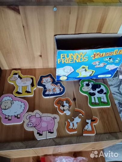Пазлы деревянные и картонные
