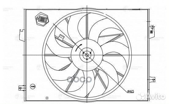 Э/вентилятор охл. для а/м Hyundai Tucson (04)