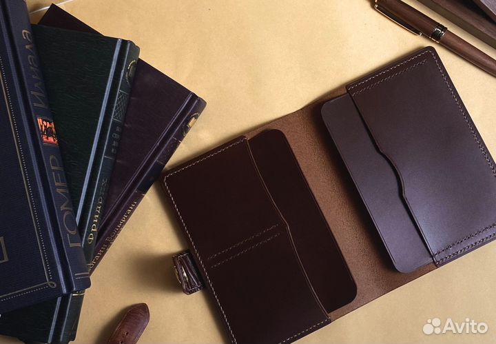 Обложка для документов из Кожи Ручной Работы