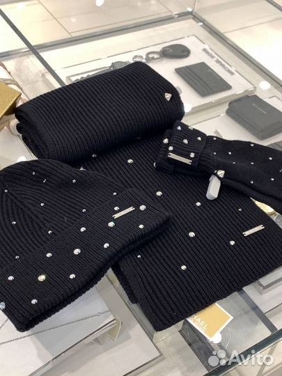 Набор 3в1 Перчатки, шарф, шапка Michael Kors