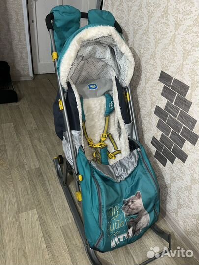 Детские санки коляска