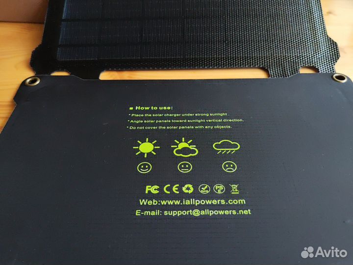 Солнечная панель allpowers 21 вт 5в