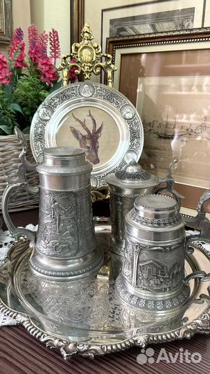 Пивные кружки из пищевого олова