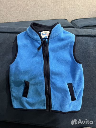 Безрукавка (желетка) для мальчика флисовая 86