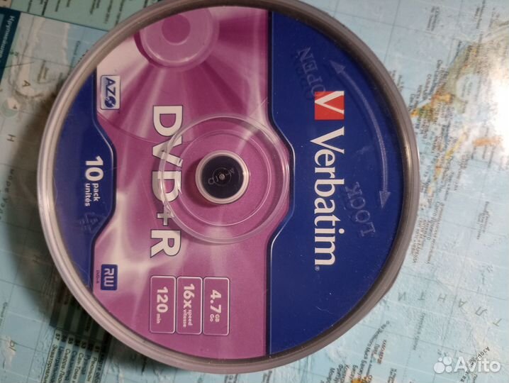 Оптический диск DVD+R, 10 шт