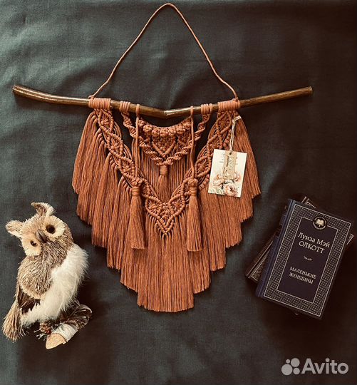 Панно макраме в стиле Boho