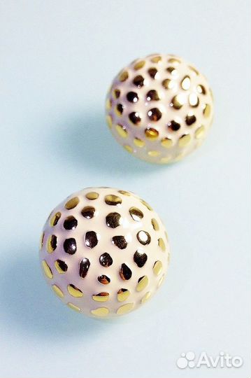 Винтажные клипсы St.John с эмалью. США, 1980-90-е