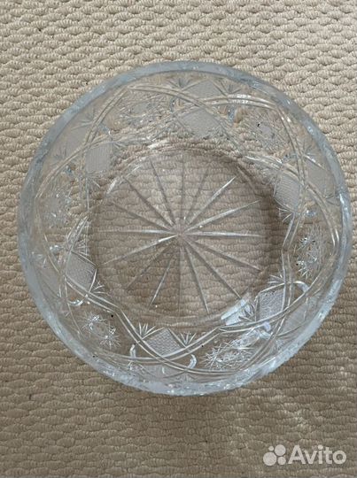 Хрустальная ваза для фруктов салатов