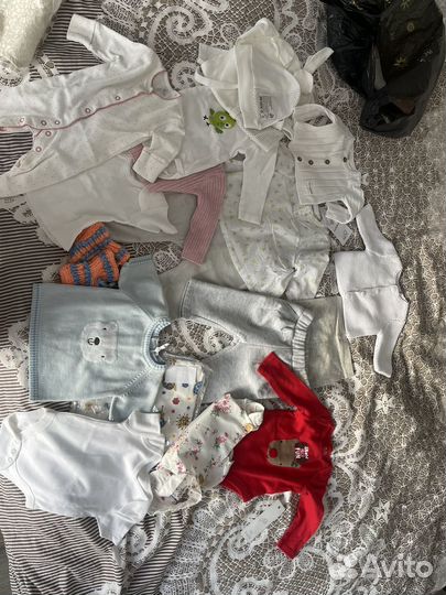Одежда пакетом на новорожденную девочку