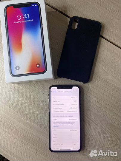 iPhone x с коробкой