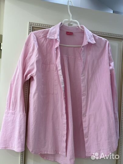 Льняная рубашка женская