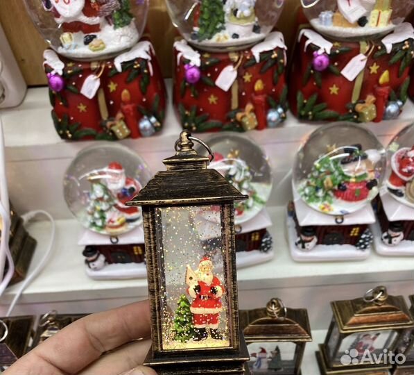 Новогодний фонарик светодиодный ассорти