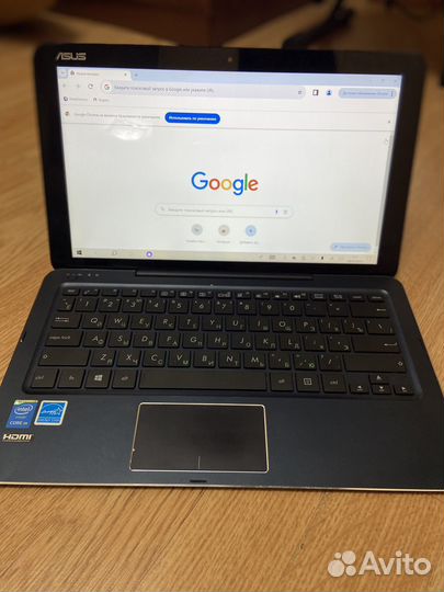 Торг ноутбук отл работает трансформер экр,виндус10