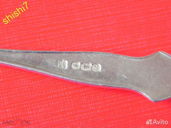 Массивная ложка для джема серебро 925 англия 1960г