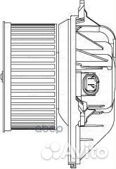 Э/вентилятор отоп. для а/м Renault Megane/Scenic I