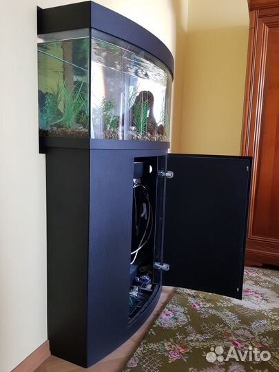 Аквариум панорамный 160 литров с тумбой