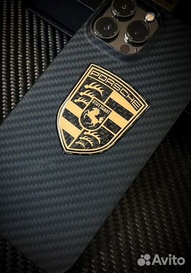 Карбоновый магнит Porsche для автодержателя