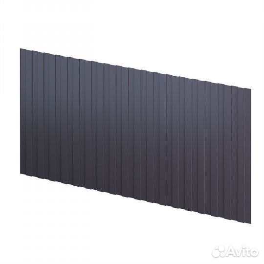 Профнастил С8 1200/1150x0,45 мм, серо-коричневый м