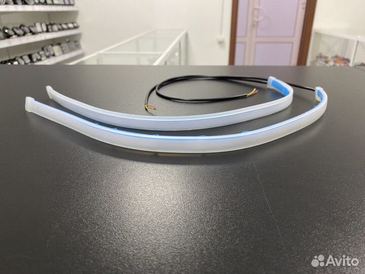 Светодиодные ленты дхо на фары 45см