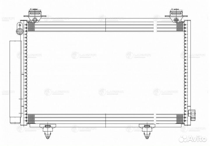 Радиатор кондиционера Тойота Витц 99
